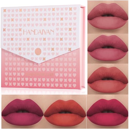 6Pcs Matte Liquid Lipstick Makeup Set