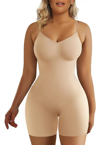 Shapewear for Women Tummy Control Bodysuit Mid Thigh Butt Lifter