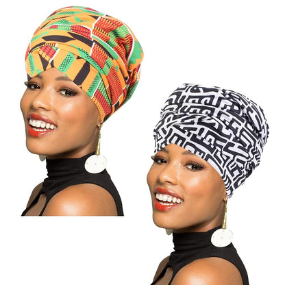 African Long Scarf Turban Shawl Hair