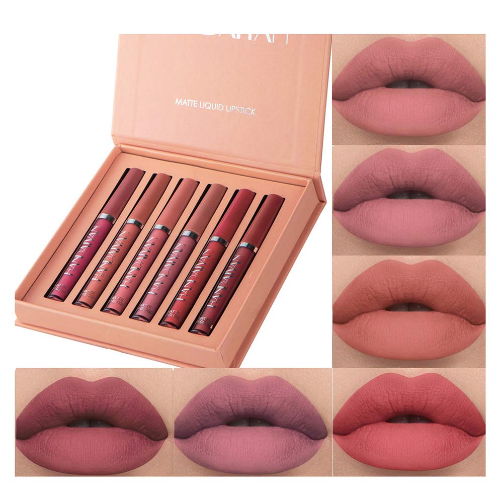 6Pcs Matte Liquid Lipstick Makeup Set