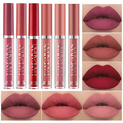 6Pcs Matte Liquid Lipstick Makeup Set