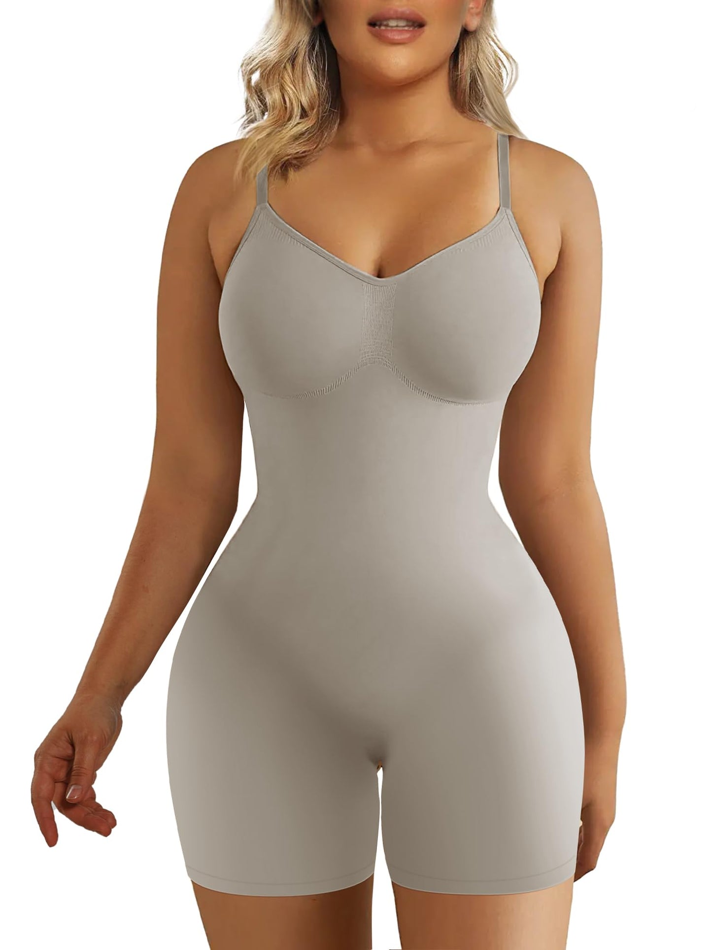 Shapewear for Women Tummy Control Bodysuit Mid Thigh Butt Lifter