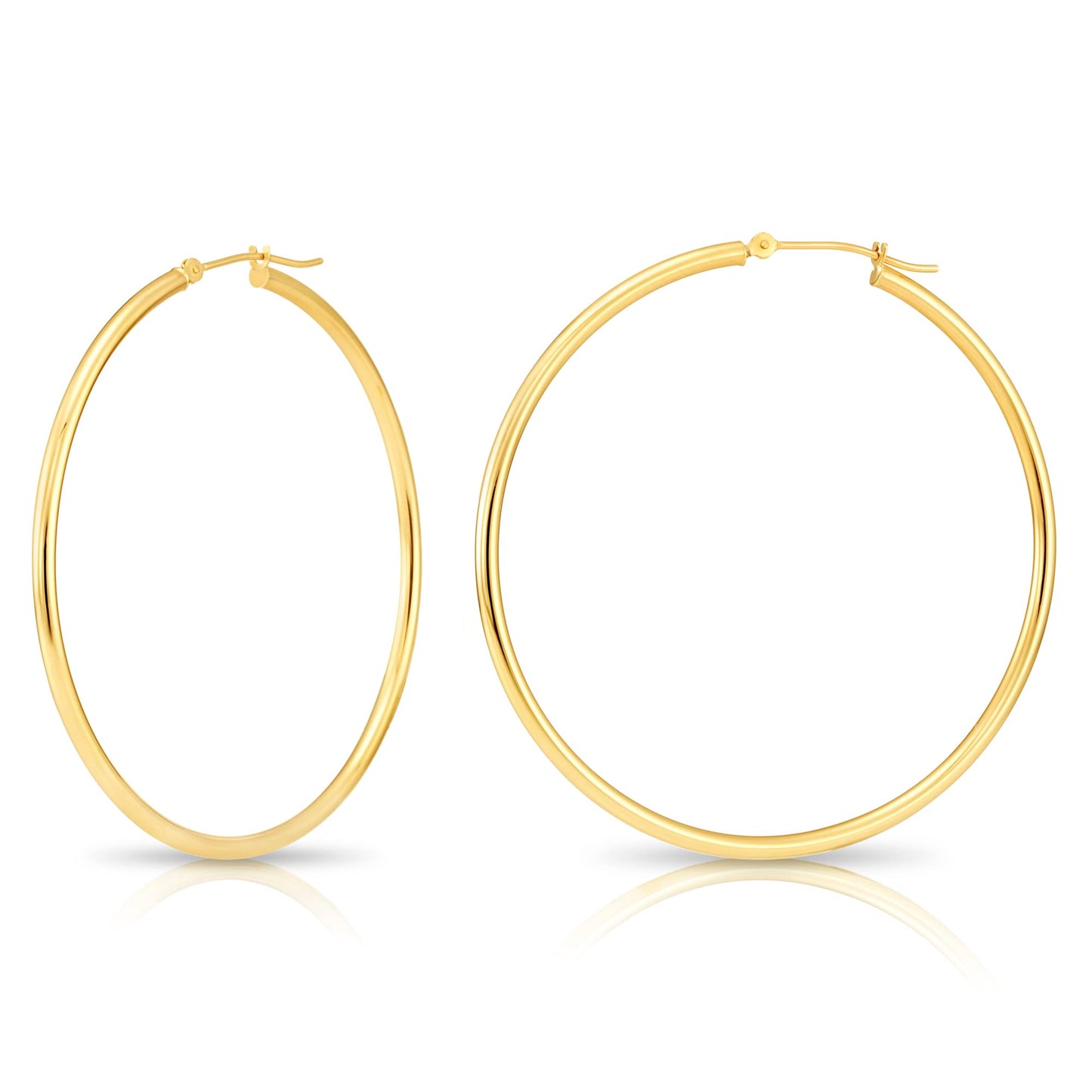 14k Gold Classic Hoop Earrings