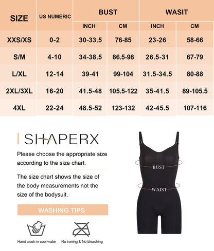 Shapewear for Women Tummy Control Bodysuit Mid Thigh Butt Lifter