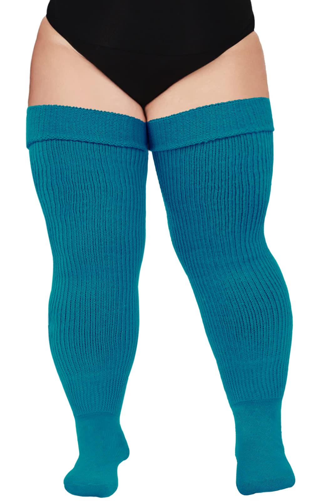 Plus Size Womens Thigh High Socks