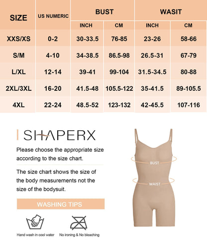 Shapewear for Women Tummy Control Bodysuit Mid Thigh Butt Lifter