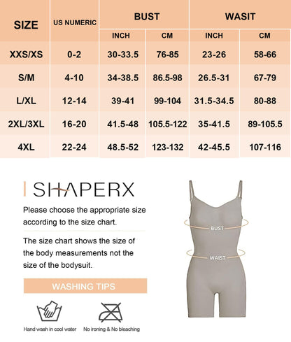 Shapewear for Women Tummy Control Bodysuit Mid Thigh Butt Lifter