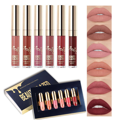 6Pcs Matte Liquid Lipstick Makeup Set